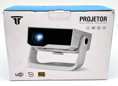 Wielio LED Source Smart Multimedia Projector Model GC06C - White