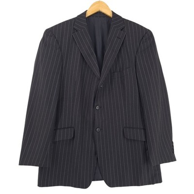 Strellson Blazer Jacke Schurwolle Grau By6 Größe EU 52 UK/US 42