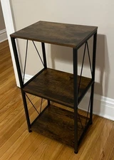 3-Tier Vinyl Record Stand with Storage Album Display 11.85"D x 15.94"W x 30.91"H