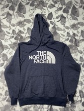 The North Face Hoodie Blue Casual Outdoors Pockets Logo Graphic Men s M.