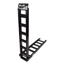 Matrix Concepts A7 Aluminum Ramp - Black/White | 7.5 ft Folding Loading Ramp