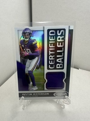 Justin Jefferson 2025 Panini Certified Ballers Mirror /249 Vikings #CBM-JJN