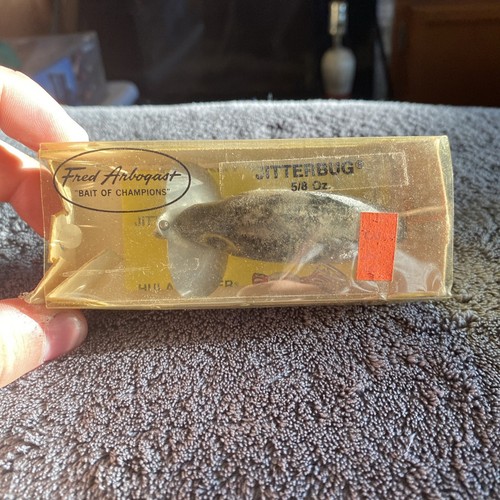 Vintage BLACK Fred Arbogast JITERBUG with BOX and PAPER | eBay