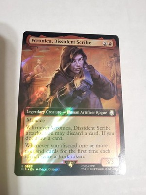 MTG  VERONICA, DISSIDENT SCRIBE SURGE FOIL 923 ART BOARDERLESS FREE SHIP MINT!!!