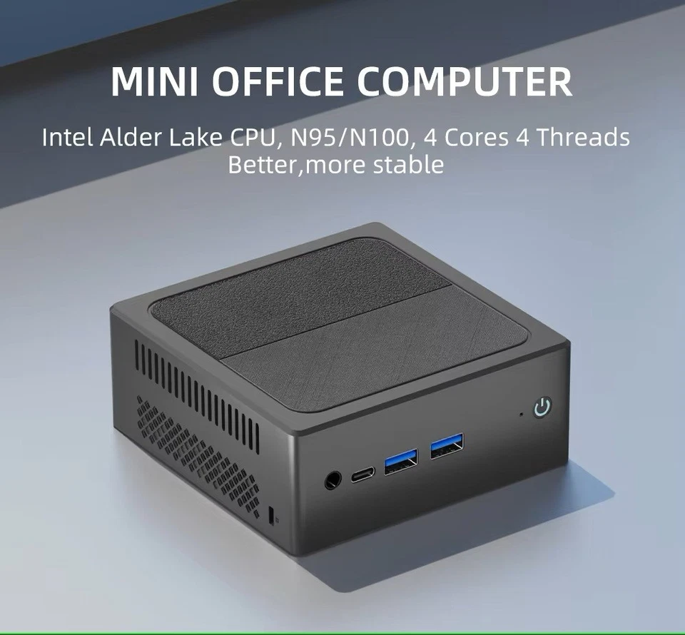 Mini PC, Intel N100 CPU 3.4G, 16GB DDR5, 512GB NVME SSD, Dual 2.5Gb LAN, WI-FI 6 - Image 2 of 4