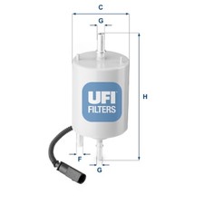 Filtro de combustible UFI 31.861.00 Inserto de filtro para BENTLEY CONTINENTAL FLY SPUR