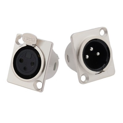 Praktische XLR-Buchse Panelmontage Stecker Buchse Gehäusestecker für Mikrofonbuchsen