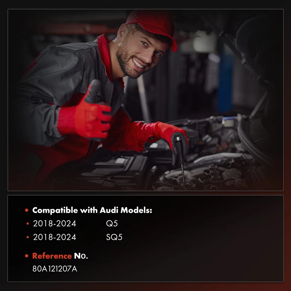 Пластиковая крышка вентилятора охлаждения радиатора для Audi Q5 SQ5 2018-2024 L4 2,0 л V6 3,0 л - Изображение 2 из 4