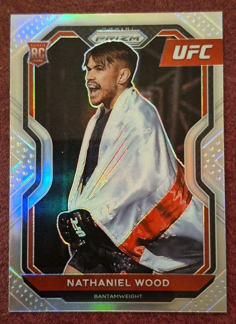NATHANIEL WOOD 2021 PRIZM UFC ROOKIE SILVER PRIZM BANTAMWEIGHT RC #39