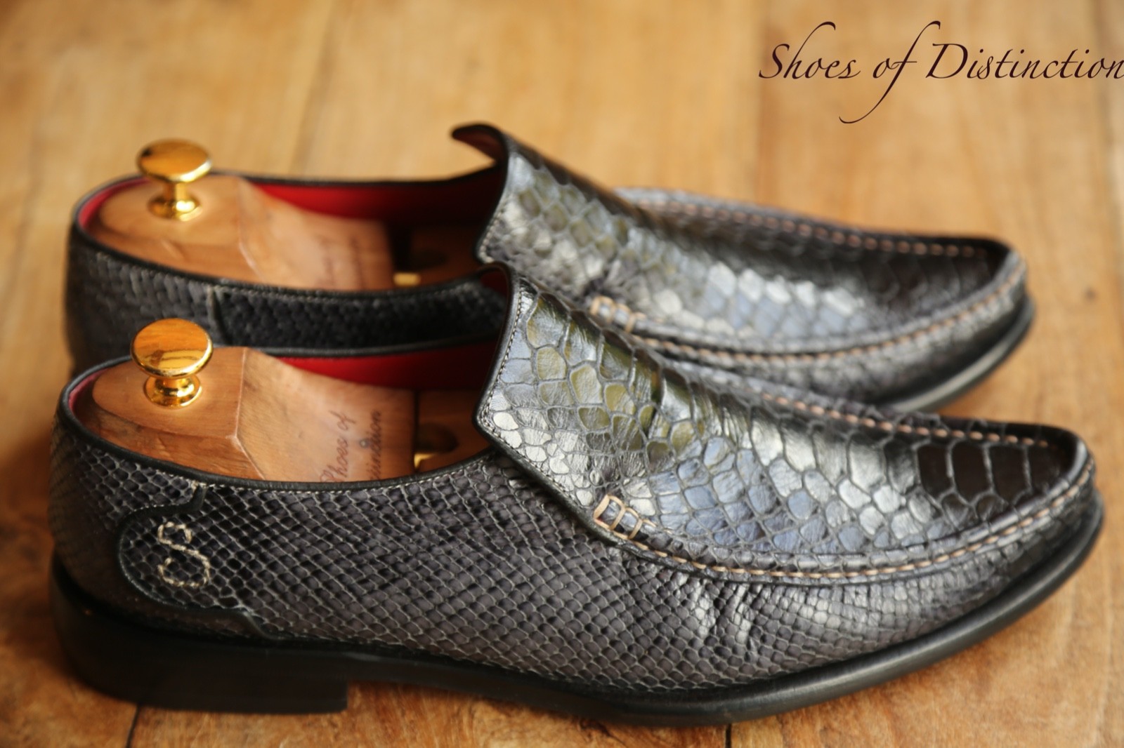 Oliver Sweeney Ravioli Grey Black Python Skin Sho… - image 4