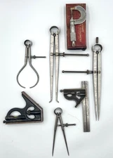 Vintage Craftsman Calipers & Other Vintage Tools, Micrometer, Level, Machinist’s