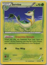 Servine 6/124 Uncommon XY - Fates Collide LP Pokemon Card