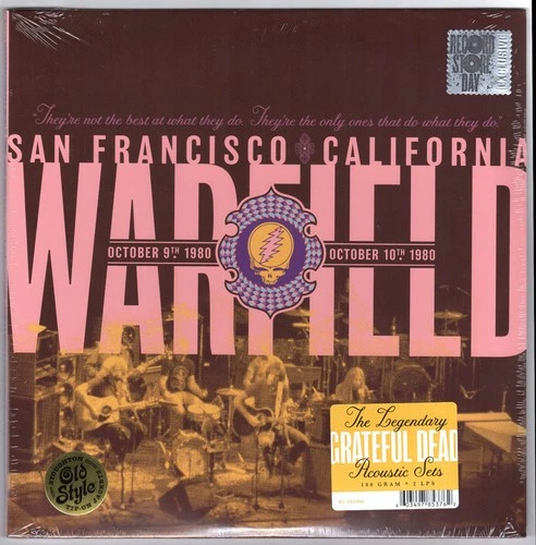 Grateful Dead Warfield 10/80 Acoustic Sets 2 LP's SEALED RSD 2019 Limited Ed.