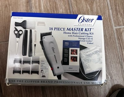 Oster Professional New Clipper 18 Pc Set W/ Case Home Hair Cutting Kit Vintage