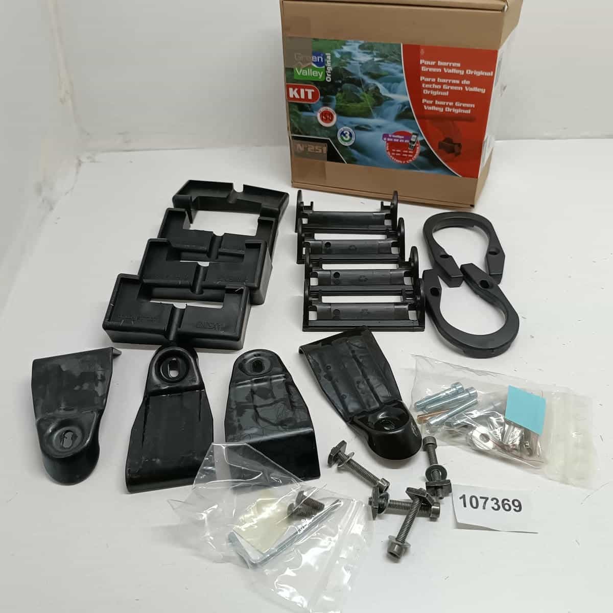 KIT SUPPORTI BARRE TETTO ROOF BAR SUPPORT SET PER FIAT GRANDE PUNTO 3P DAL 2005