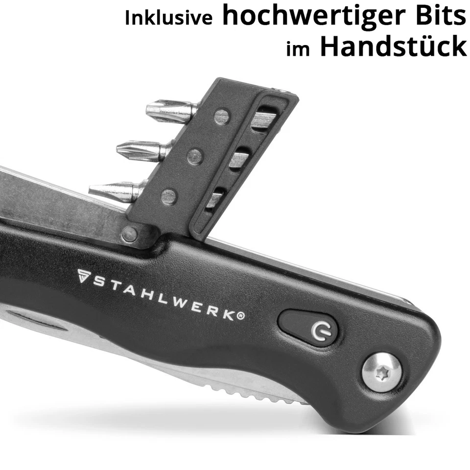 STAHLWERK Multitool Multifunktionswerkzeug Hammer Axt Messer Taschenlampe - Bild 3 von 4