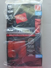 Hanes Men's Boxer Briefs 3-Pack Comfort Flex Fit Breathable Stretch Mesh, Small