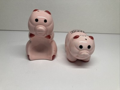 Makin  Bacon Naughty Pigs Salt & Pepper Shaker Set With Stoppers By A Gift Corp
