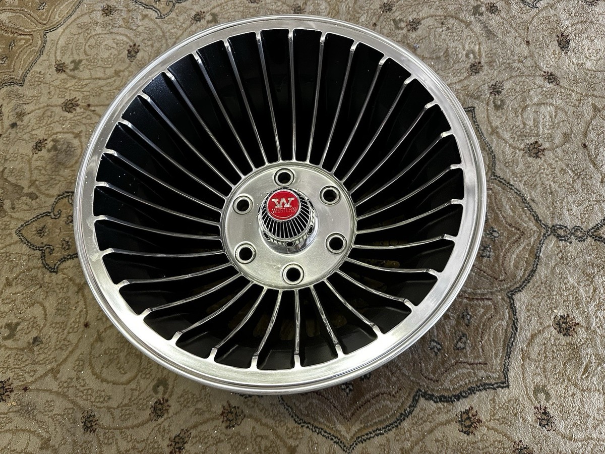1 VINTAGE 15x10 RARE WESTERN TURBINE 30 SPOKE 6 LUG C10 K10 CHEVY