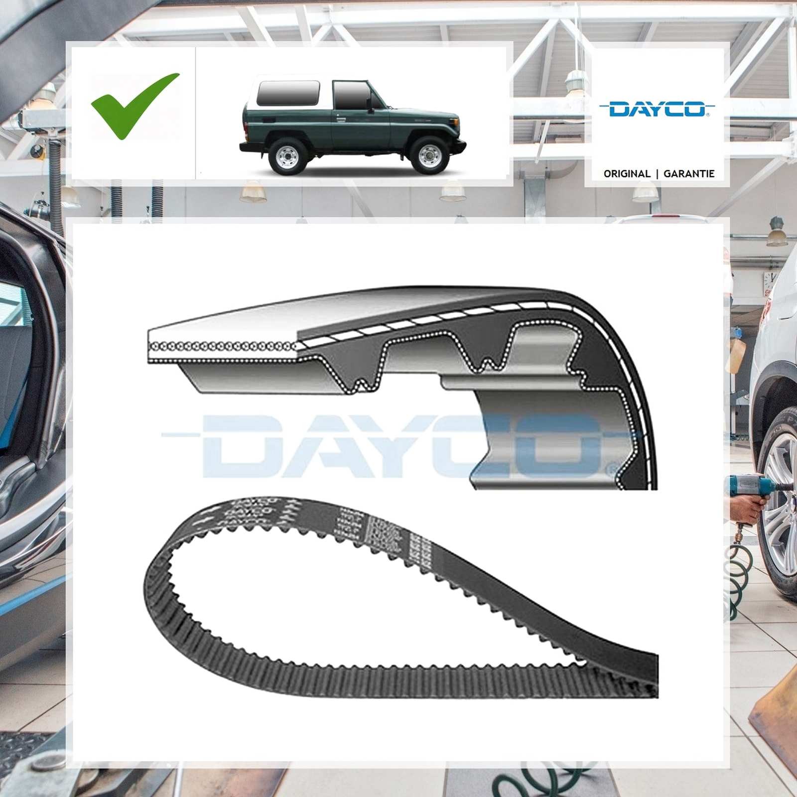 Dayco Zahnriemen Toyota LAND CRUISER (_J7_)
