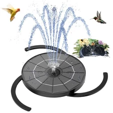 3.5W Solar Water Fountain with Storage & Integrated Bracket, Floating Solar F...