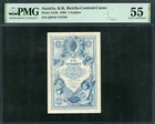 Austria 1888 1 Gulden PA156 PMG 55 AUNC