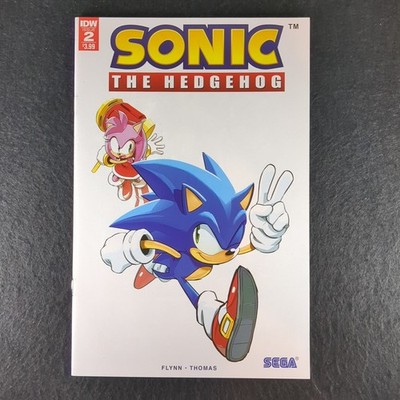 Sonic The Hedgehog #2 Comic Book - IDW Tyson Hesse 2nd Print White Variant Cover