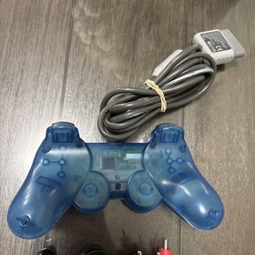 Sony PlayStation 1 SCPH-9001 PS1 Console, Cables & Island Blue Controller TESTED