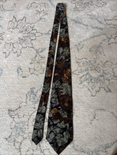 Vintage 1960s Tango by Max Raab Floral Rayon Necktie Made in USA