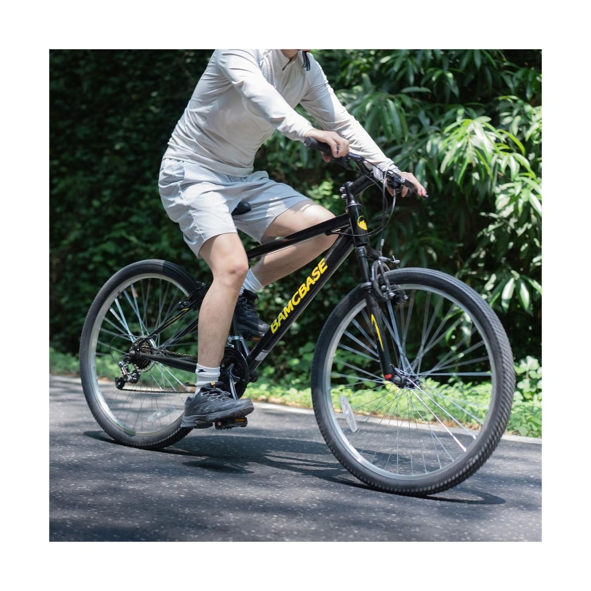 HILAND 26 27 Inch Mountain Bike, Mens Womens MTB with 18 Speeds