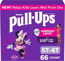 Pull-Ups Girls' Potty Training Pants Training Underwear Size 4, 2T-3T, 74 Ct