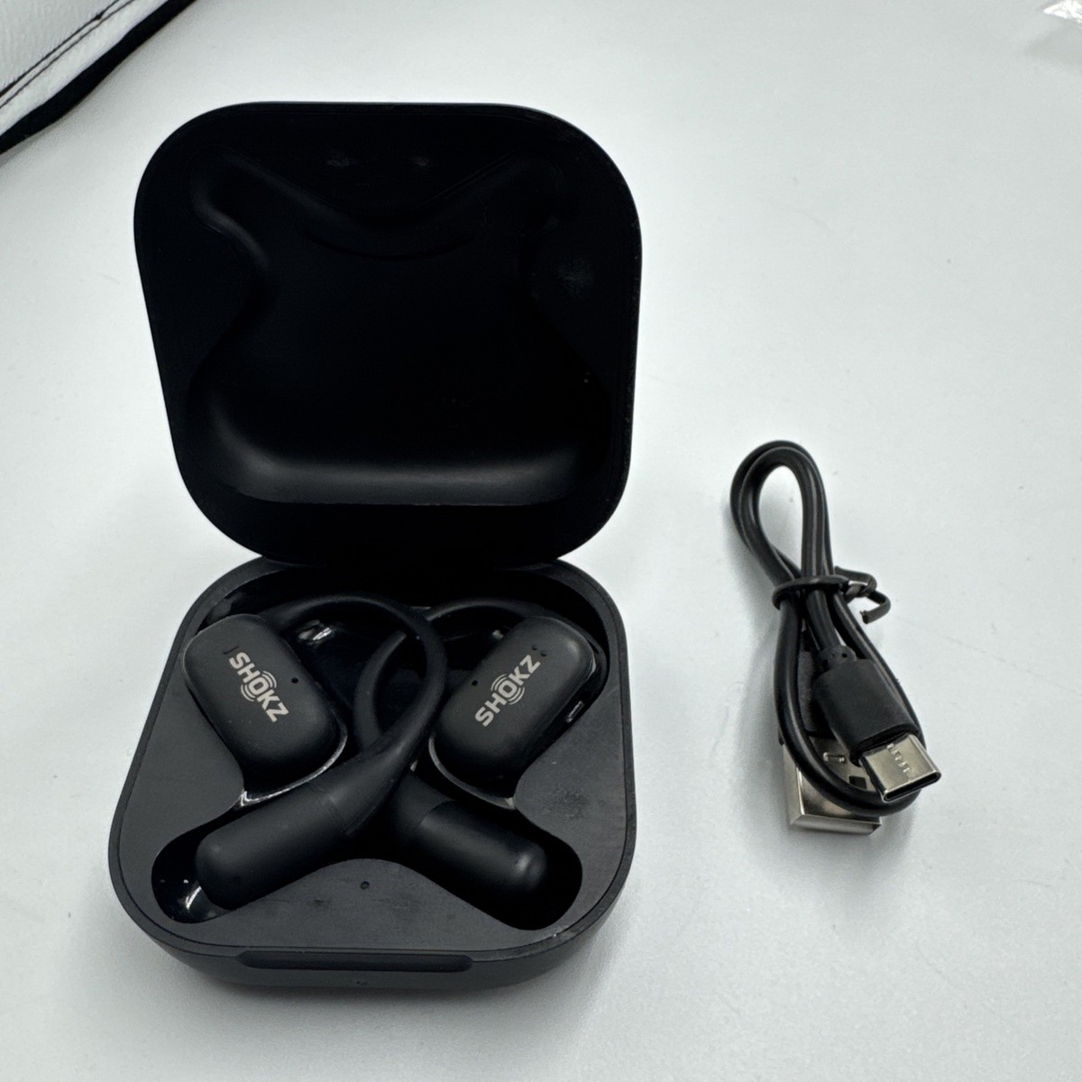 Shokz OpenFit T910 Wireless Open-Ear Bluetooth Earbuds Black 