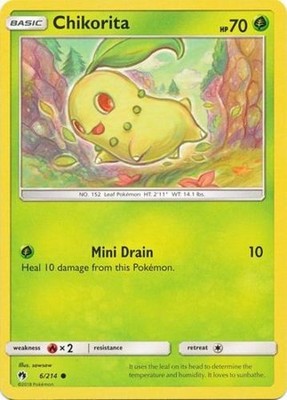 Chikorita - 6/214 - Common Near Mint Lost Thunder