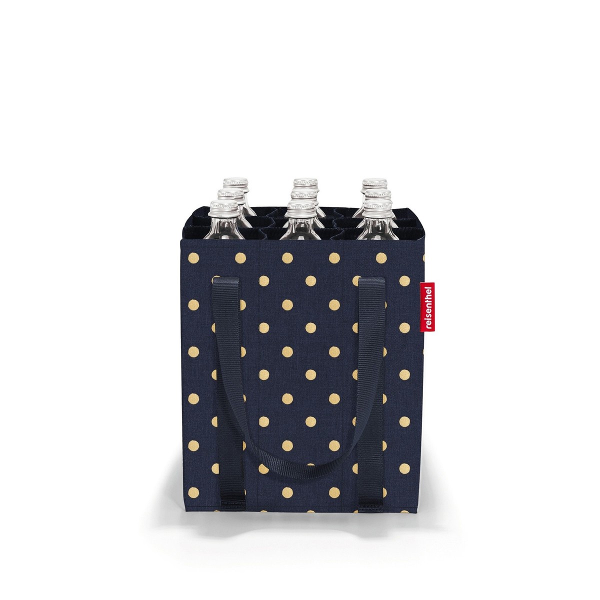 reisenthel bottlebag metallic dots blue