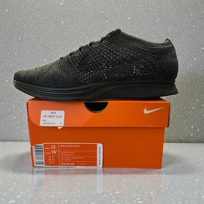 Nike Flyknit Racer (2016) Black Mens Running Shoes Size 13 526628 009