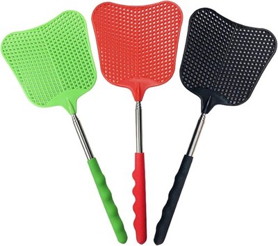 foxany Fly Swatters Extendable, Durable Plastic Swatter Heavy Duty 3pcs 