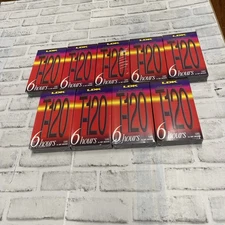 VHS Blank Tape Lot of 9 TDK T-120HS High Standard Video Tapes Bundle Sealed