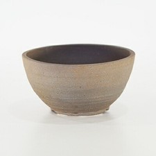 Shigaraki Ware Bonsai Pot Ibushi Mortar Shape Japanese Ceramic Planter 17cm