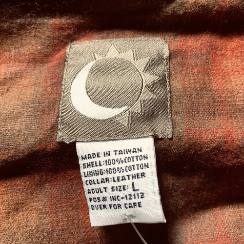 Chaqueta De Colección Marlboro Sun Moon Tareas LG Marrón Granja Camionero Forrada Cuello de Cuero - Imagen 4 de 11