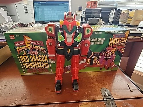 Mighty Morphin Power Rangers Red Dragon Thunderzord Bandai 2225 Vtg INCOMPLETE