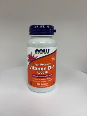 NOW Foods High Potency Vitamin D-3 1000 IU