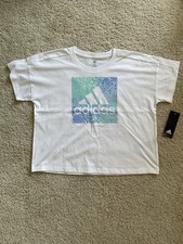 Adidas Short Sleeve T-Shirt Kids NWT, Mint Ton, Size M 10/12