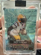 Wild Card Psyched Alumination Aaron Anderson Rookie Football card 3/4 2026. rookie card picture