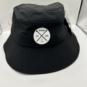 Chapeau Seau Ping Vintage - Blanc - Taille Unique Ajustable - Unisexe