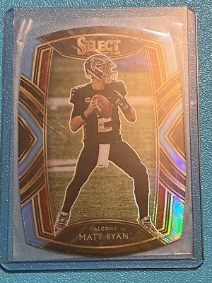   2021 Panini Select Football Light Blue Prizm Die Cut #211 Matt RYAN  