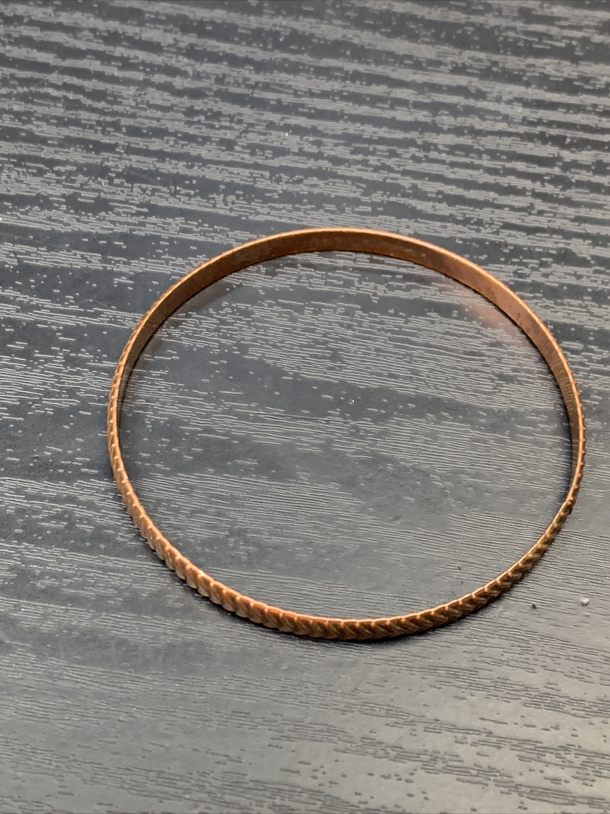 Vintage quality Arrow Pattern Thin solid copper B… - image 4