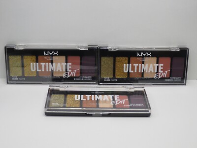 NYX ULTIMATE EDIT PETITE SHADOW PALETTE ULTIMATE UTOPIA 6 x 0.02 OZ (LOT OF 3)