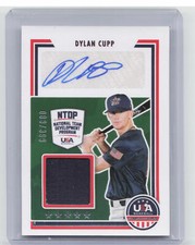2022 Panini USA Baseball Stars & Stripes #SSS-DC Dylan Cupp Jersey Auto /399