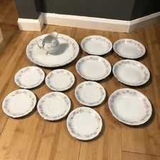 Springtime 5722 Modern China & Table Institute Japan Vintage LOT 13 Plates Set