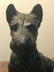 vintage cast iron scottie dog